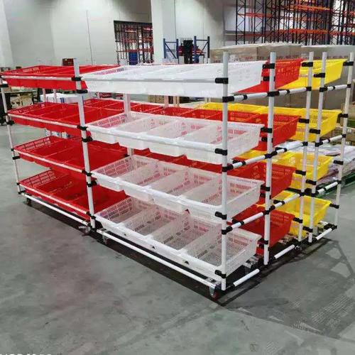 仓库拣货车宠物食品日化产品生鲜分拣电商配货可拆卸组装周转车